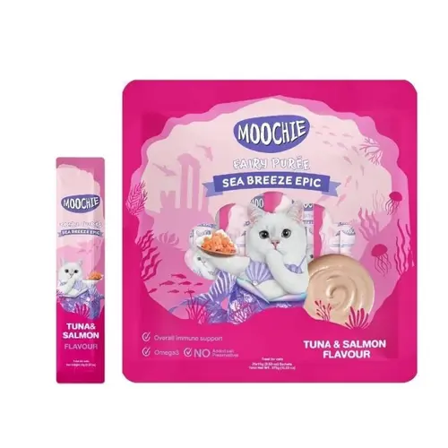 Moochie gato lickable atun con salmon