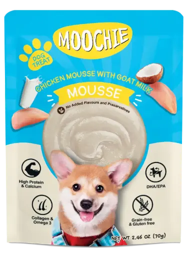 Moochie mousse perro benefits - pollo con leche 85 gr