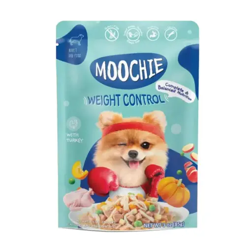 Moochie perro benefits - control de peso 85 gr