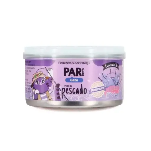 Par pets gato pate de pescado 160 gr