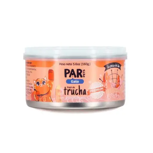 Par pets gato pate de trucha 160 gr