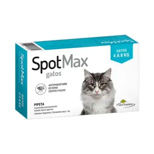 Spot max desparacitante externo gato 4 a 8 kg