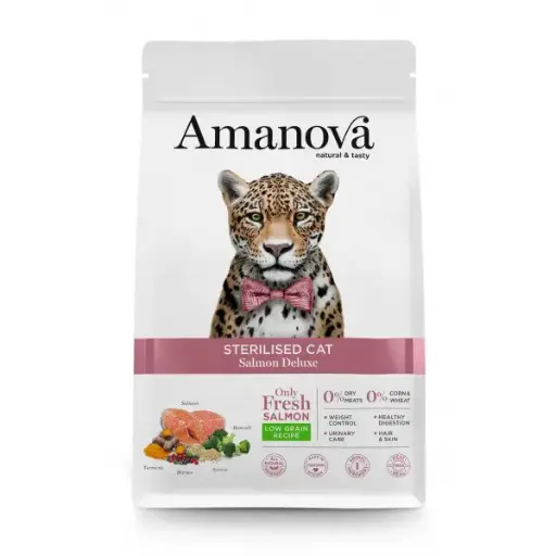 Amanova sterilised cat salmon deluxe