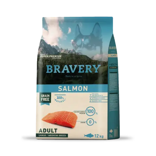 Bravery salmon adulto Large/Medium Breed