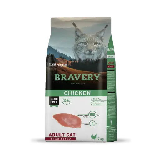 Bravery chicken adult cat sterilized