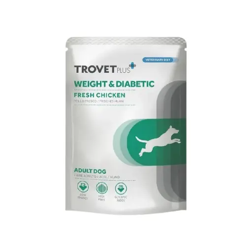 Trovet plus weight y diabetic fresh chicken adult dog 300 gr