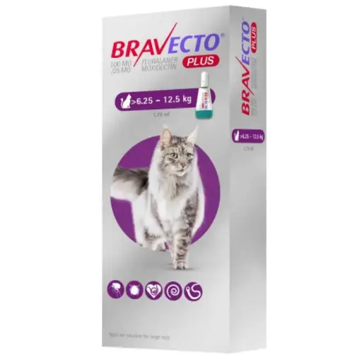 Bravecto Plus 500mg 6.25kg 12.5kg