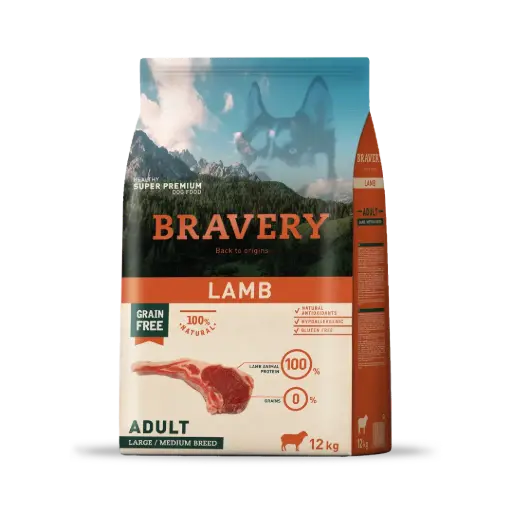 Bravery lamb adult large/medium breed