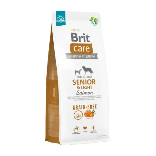 Brit care dog grain-free senior & light salmon