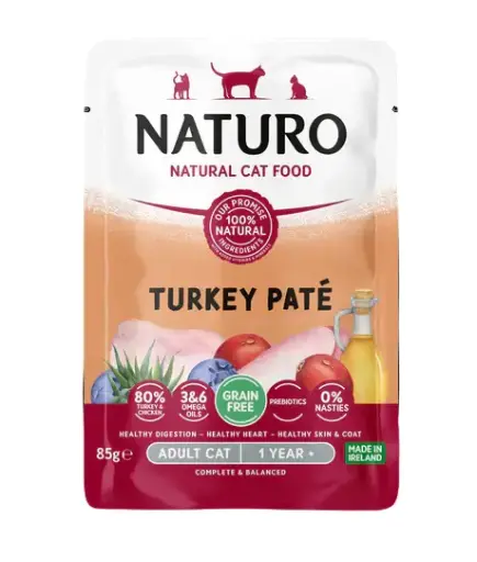 Naturo Paté de Pavo para gato adulto 85 gr