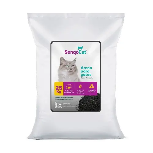 Sonqocat arena para gatos premiun con aroma carbon