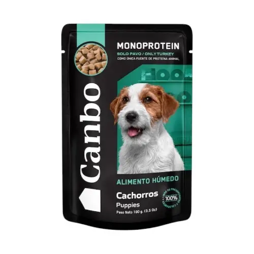 Canbo perro cachorro pavo pouch 100 gr