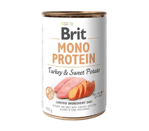 Brit mono protein turkey & sweet potato 400 gr