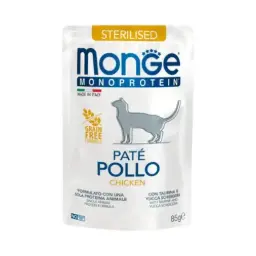 Monge feline monoprotein sterilised pollo 85 gr