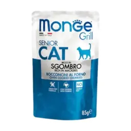 Monge feline grill senior caballa 85 gr