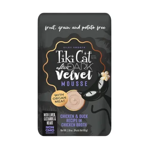 Tiki Cat after dark velvet mousse chicken & duck recipe in chicken broth 80 gr