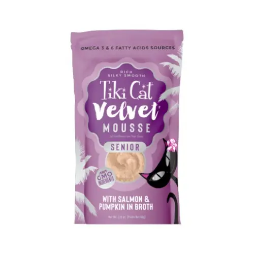 Tiki Cat velvet mousse senior salmon & pumpkin in broth 80 gr