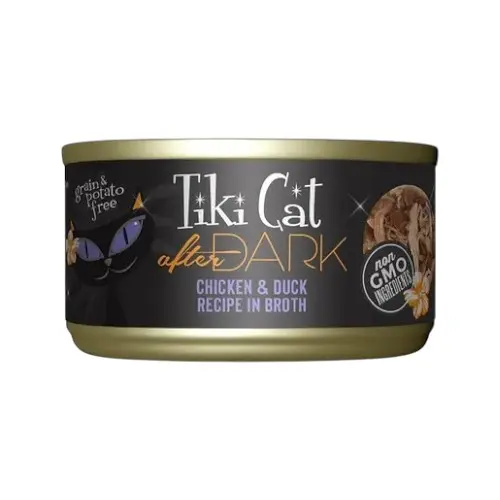 Tiki Cat after dark chicken & duck recipe in broth 80 gr