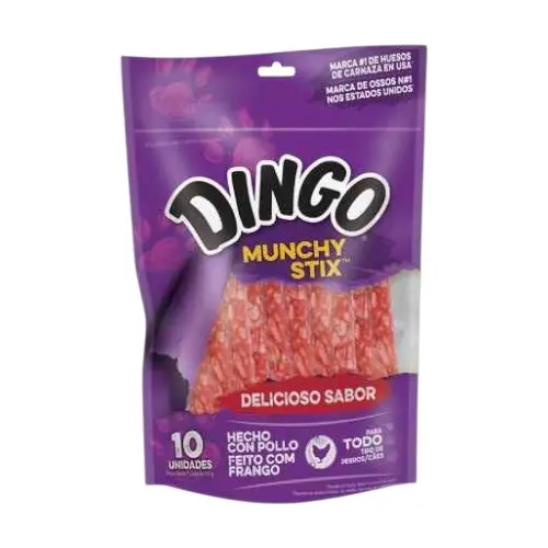 Dingo munchy stix 10 unidades