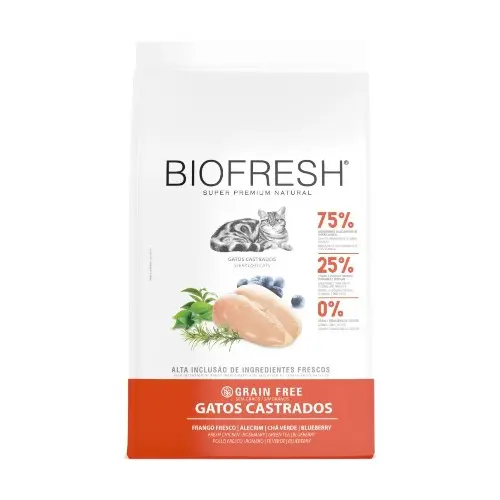 Biofresh super premiun natural gato adulto castrado sabor pollo