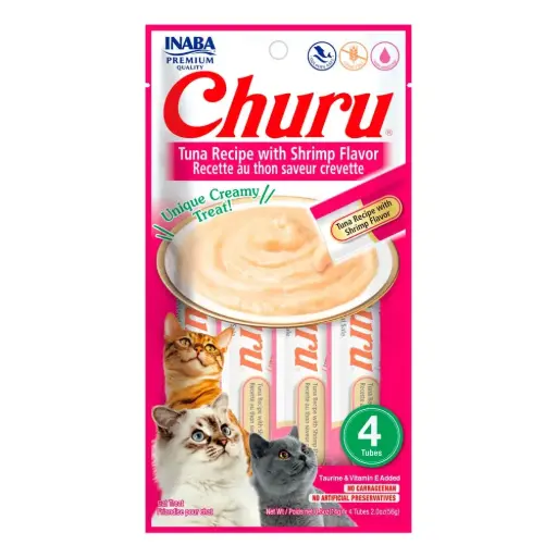 Churu gato sabor atun con camaron 60 gr