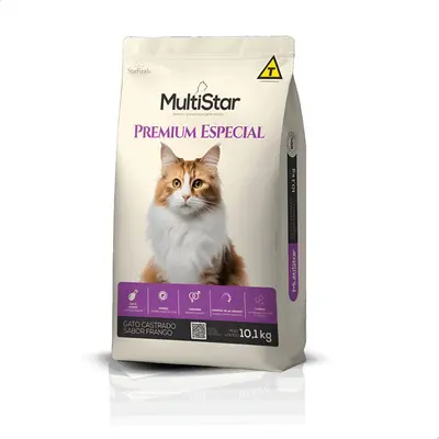 Multistar gato adulto castrado pollo
