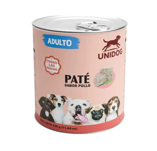Unidog paté adulto lata 330 gr