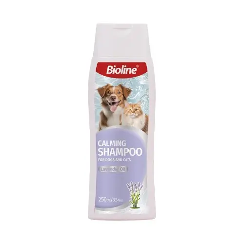 Bioline shampoo relajante para perros y gatos x 250 ml