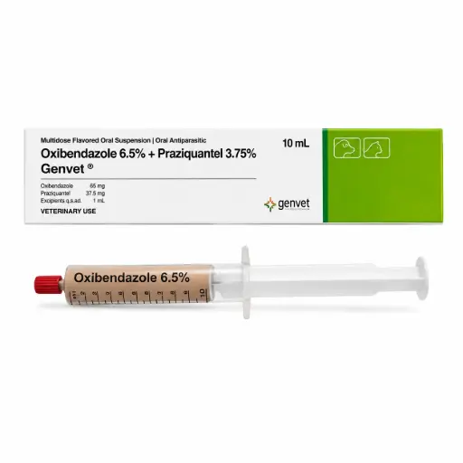 Genvert Oxibendazole 6.5% + Praziquantel 3.75% 10 ml