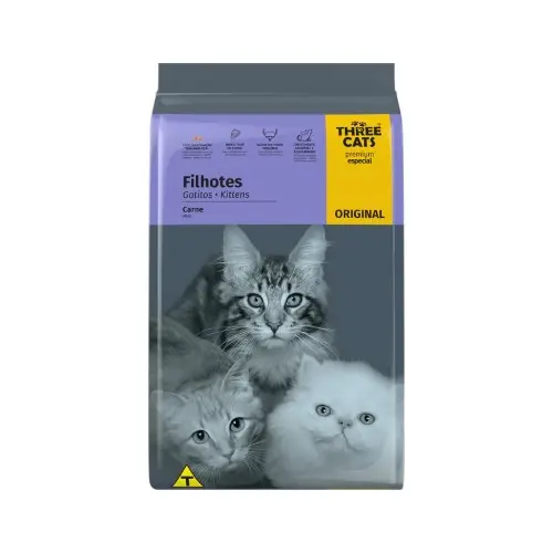 Three cats premiun gatitos carne 10.1 kg