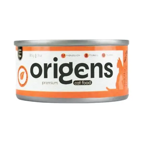 Origens adulto mousse con atun y salmon 85 gr