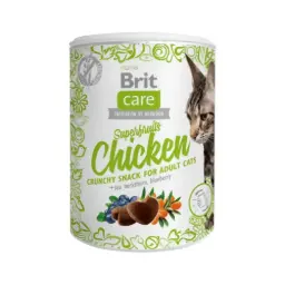 Brit care cat snack superfruits chicken 100 gr