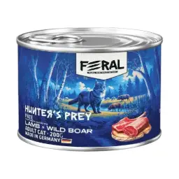 Feral gato adulto Hunter's Prey pate cordero con jabali