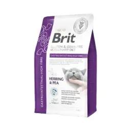Brit gf vet diets cat gastrointestinal hight fibre 2 kg